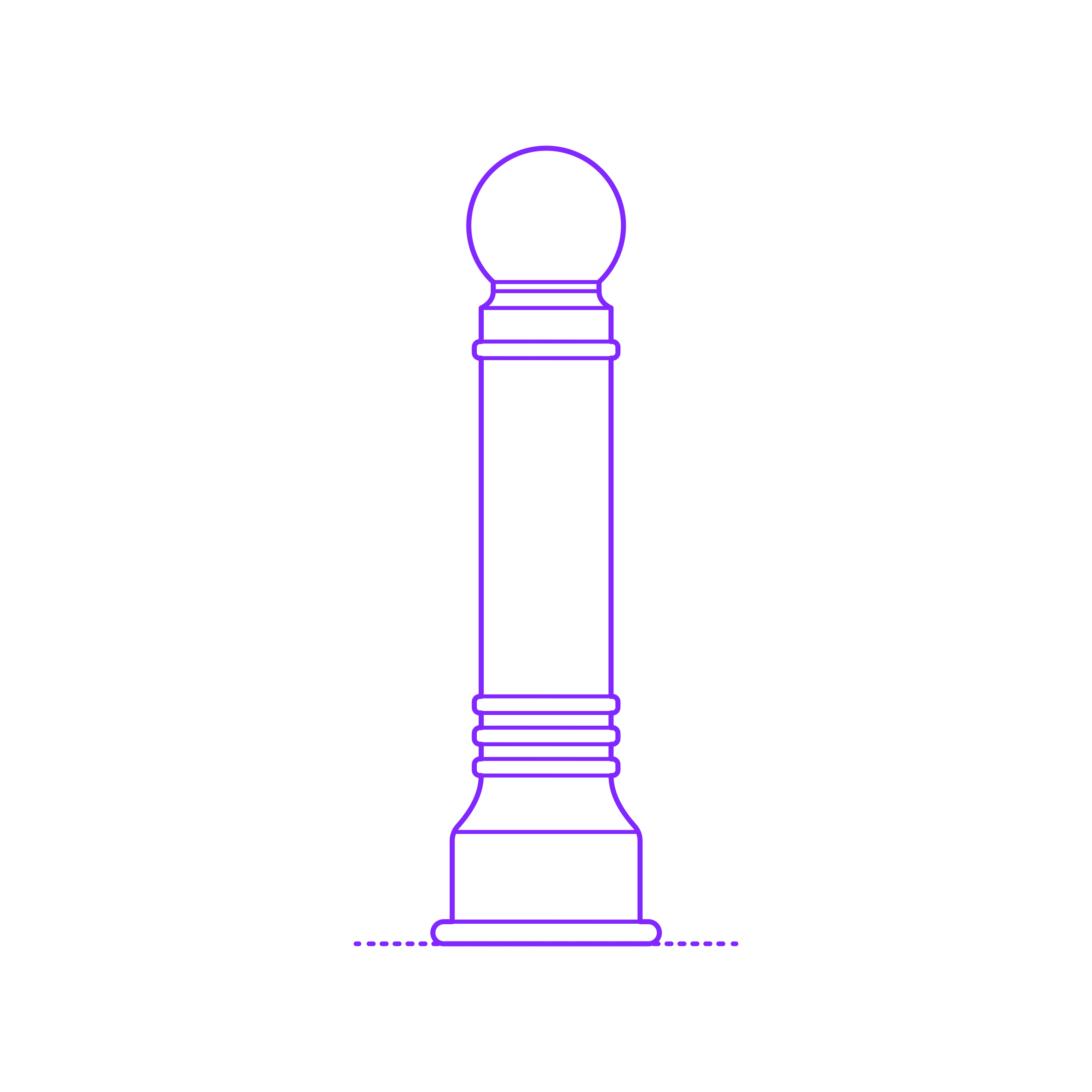 Buildings Bollards Sphere Outline Svg Vector Free Vectors